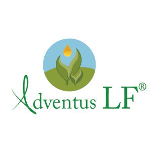 The logo for adventus lf.