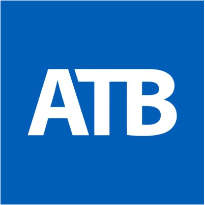 The atb logo on a blue background.
