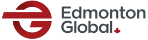The logo for edmonton global.