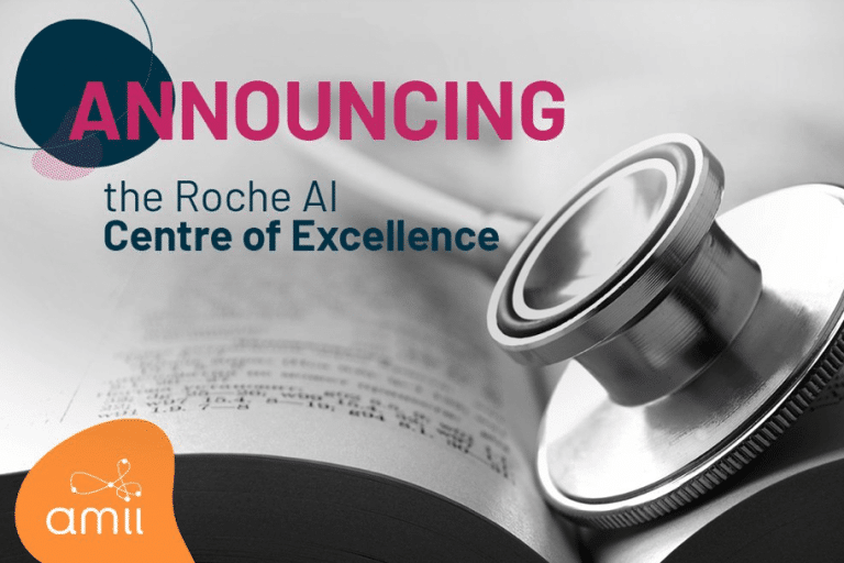 An open book with the words rohte ai centre of excellence.