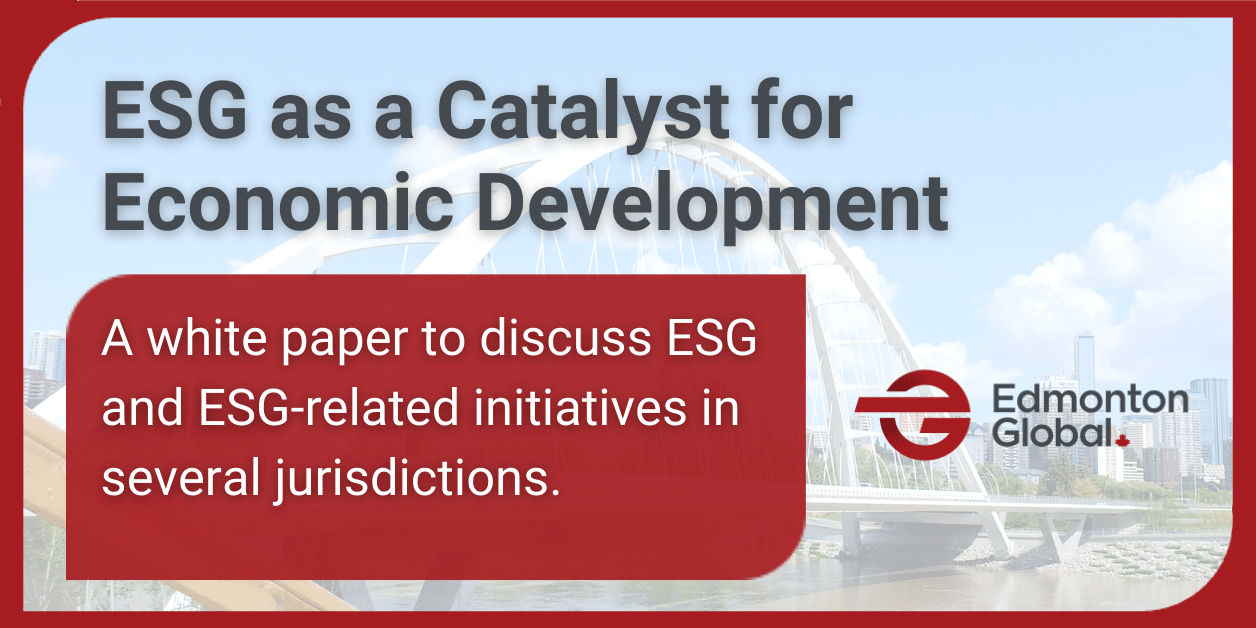 Esg catalyst for economic development.
