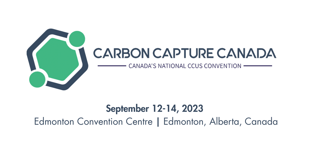 Carbon Capture Canada 2023 in Edmonton, Alberta, Canada. September 12-14, 2023