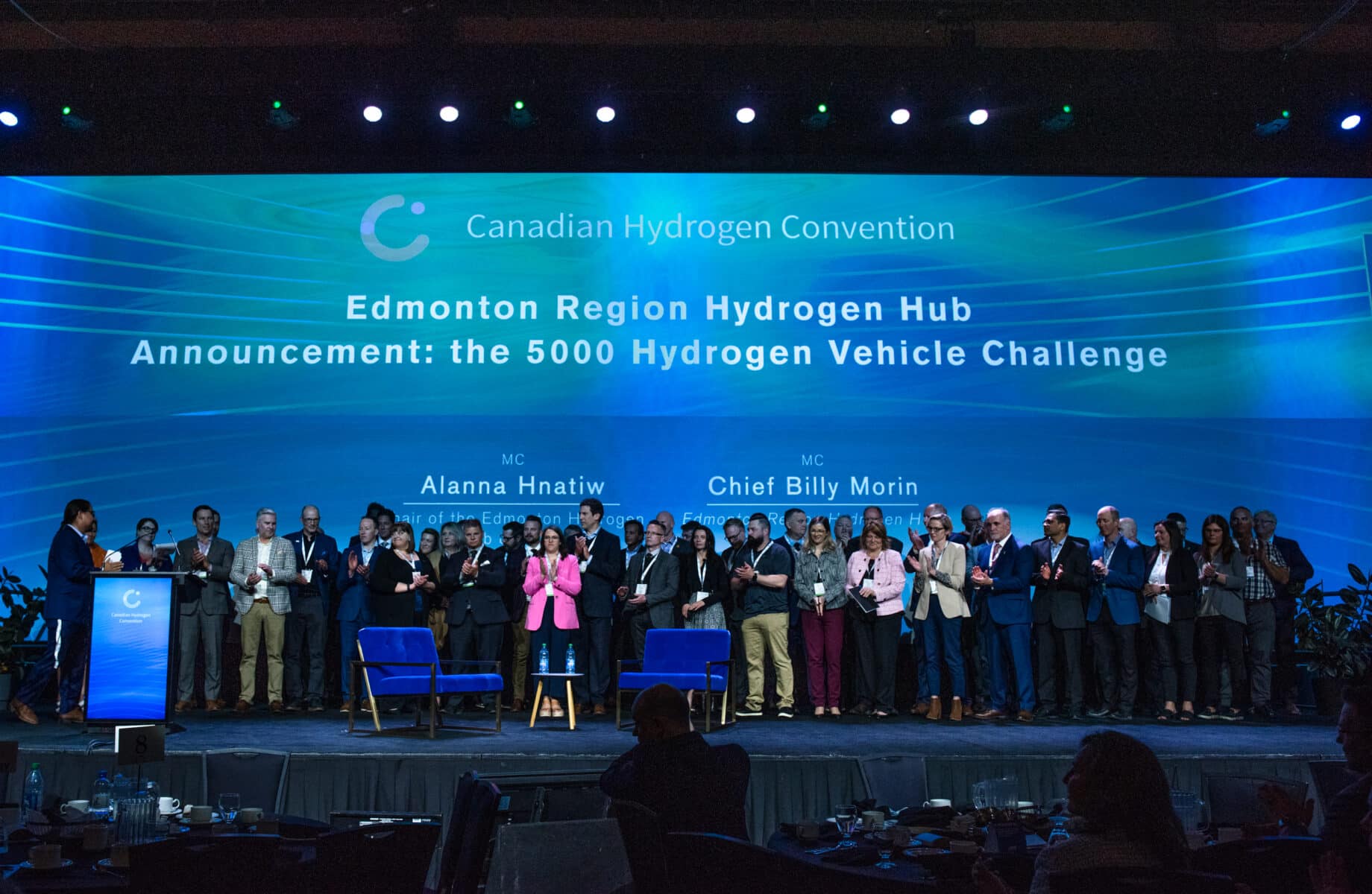 Edmonton rigging hydrogen announces the 500th vehicle challenge.